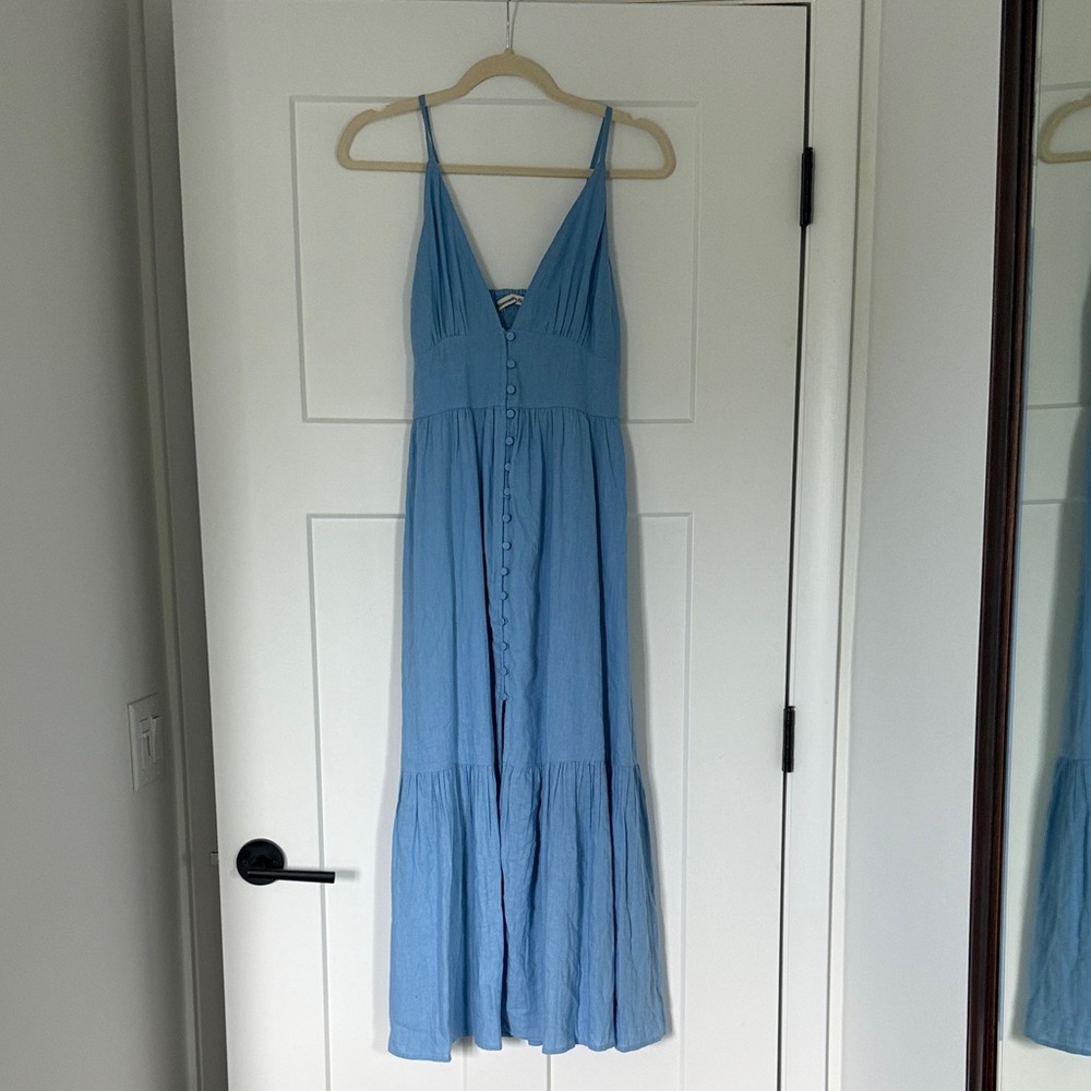 Abercrombie & Fitch Light Blue Maxi Dress